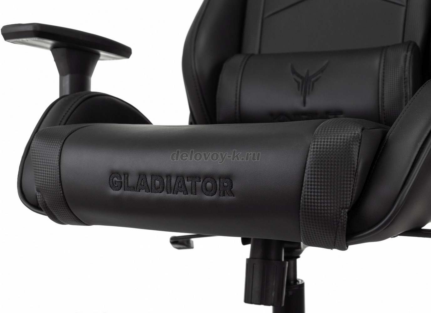 Кресло игровое KNIGHT GLADIATOR экокожа, крестовина металл фото 12