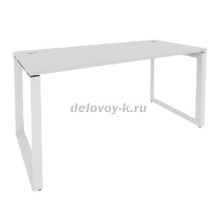 Стол рабочий на О-образном м/к 1580*720*750 O.MO-SP-4.7 (Белый Бриллиант/Белый мк) рис1