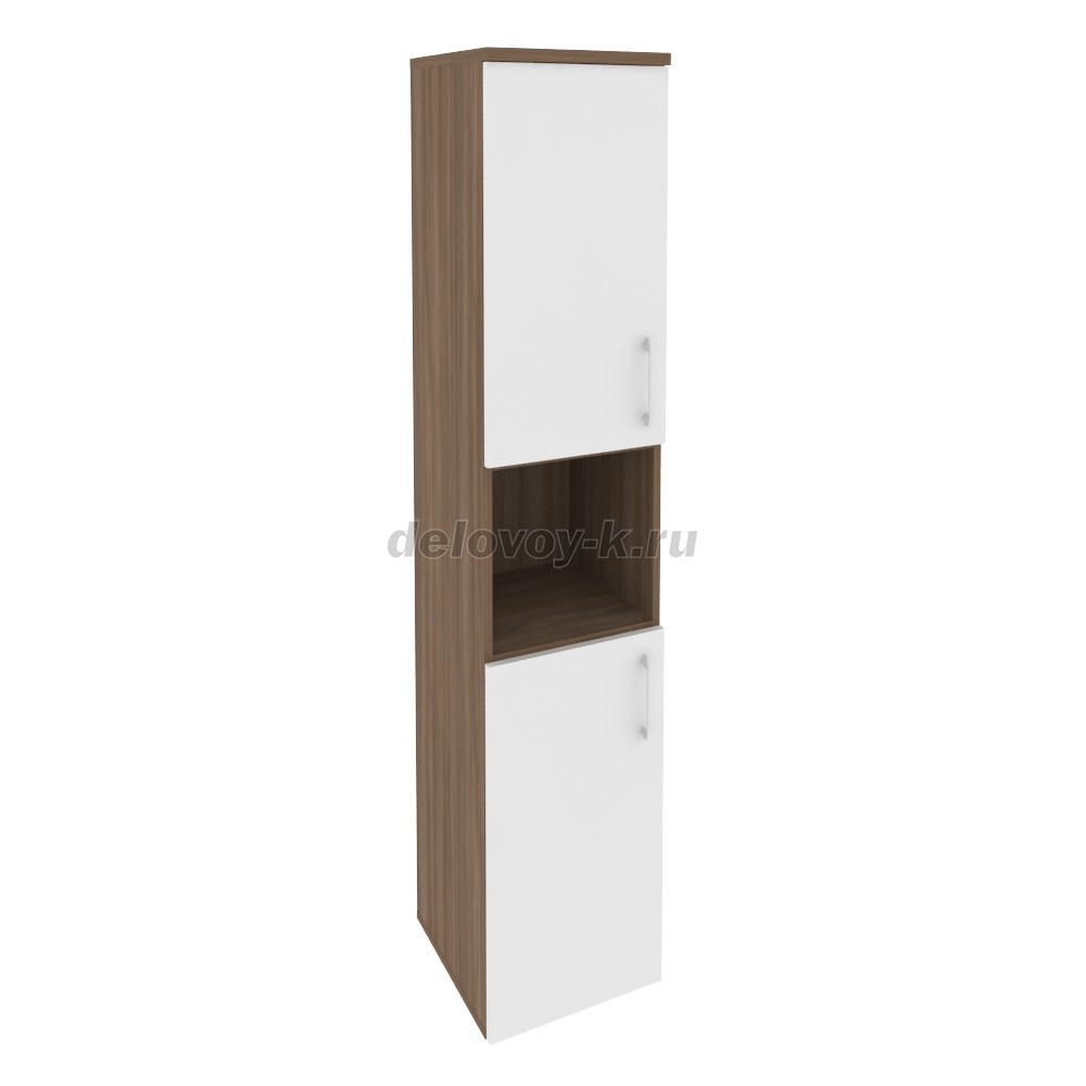 Шкаф высокий узкий левый (2 низких фасада ЛДСП)  400*420*1977 O.SU-1.5(L) фото