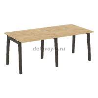Стол переговорный (2 столешницы), опоры - массив дерева OW.PRG-2.1 рис1