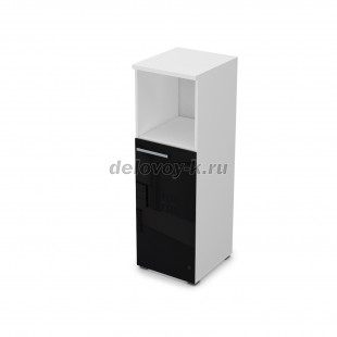 9ПП.017.8 Пенал средний со стеклом и нишей (400*450*1245), правый рис4