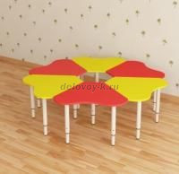 Стол 6-секционный "Ромашка" гр. 0,-3, на металлокаркасе рис1