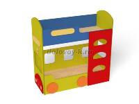 Кровать 2-х ярусная Автобус, 1460*620*1420 (|, КР-023-, 1460*620*1420) рис1