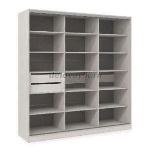 ШКЗЗЗ.24.8 Шкаф-купе 3-дверный Comfort (2398*600*2201) 3 зеркальные двери рис1