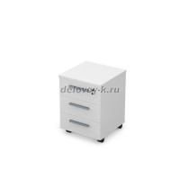 9Т.004 Тумба подкатная (450-450-600) белый премиум рис4