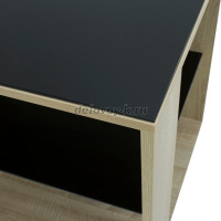 Стол журнальный BeautyStyle 5 сонома стекло черное_f рис5