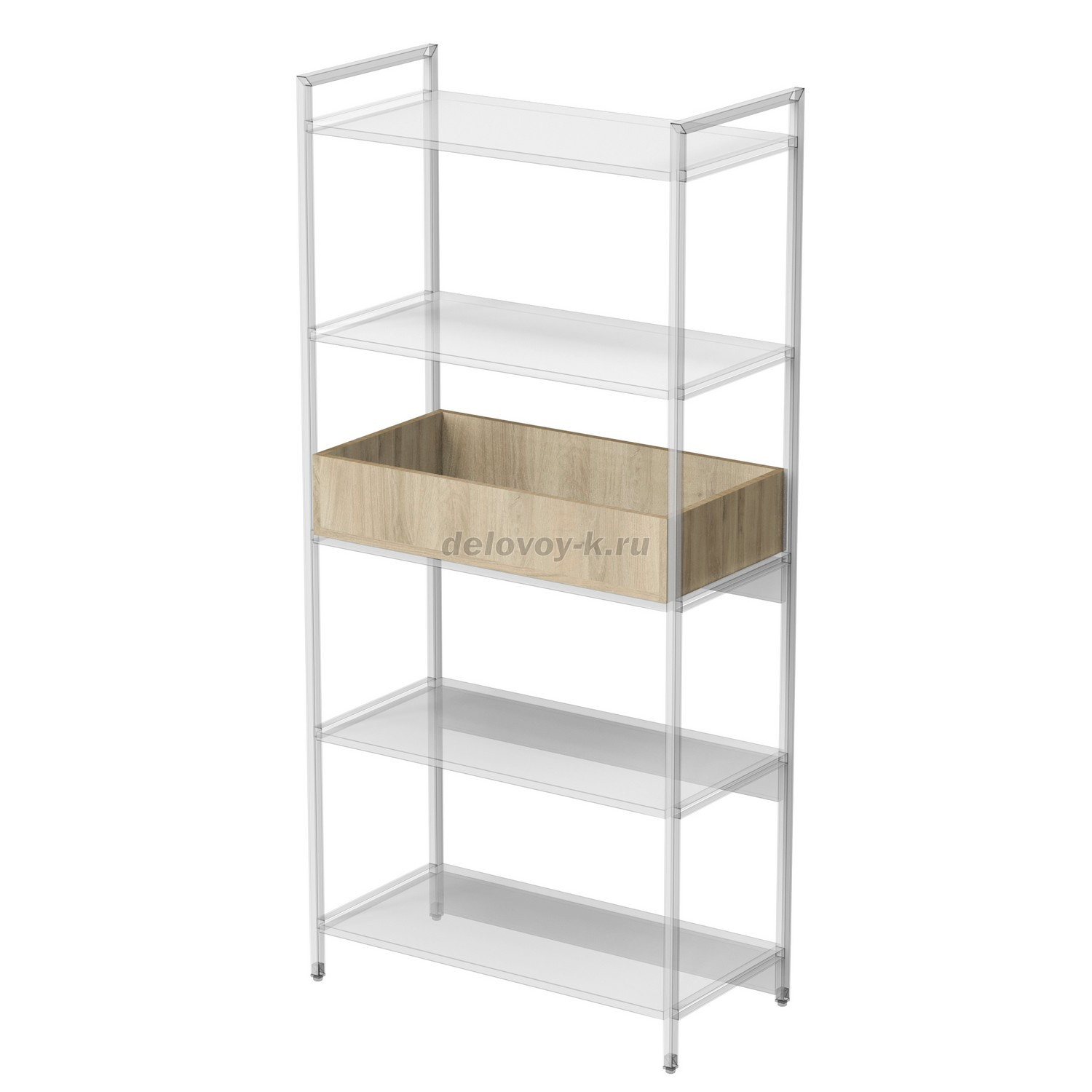 10К.800 Кашпо 800 для стеллажа (758*396*150) фото