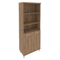 Шкаф высокий широкий (2 низкие двери ЛДСП) 801*432*2060 рис1