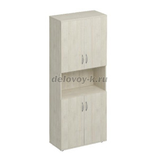 К.374 Шкаф для документов закрытый 4-дверный с нишей 800*2000*380 рис1