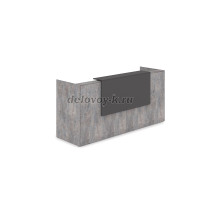 1КР-ДС.001 Комплект Ресепшн с фартуком ЛДСП 2432-762-1161 без подсветки_Basalt_Graphit рис3