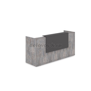 1КР-ДС.001 Комплект Ресепшн с фартуком ЛДСП 2432*762*1161 без подсветки рис5