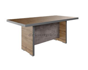 Стол для переговоров Тр-1.6 1800*900*750 мм (Дуб Вотан/Оникс) рис1