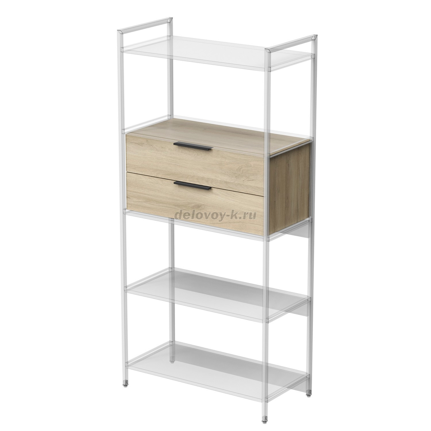 10ВКЯ.800 Модуль с выдвижными ящиками 800 для стеллажа (758*380*358) фото