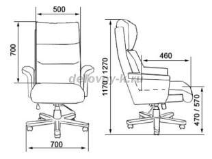 Кресло руководителя VIP А крестовина LX рис2