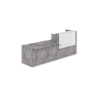 1КРС-КЛ.007 Комплект Ресепшн с фартуком HPL 2832*901*1149 без подсветки рис2