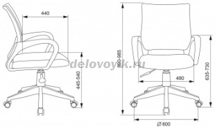 Кресло детское БЮРОКРАТ KD-W4 крестовина пластик белый рис2