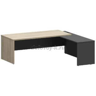 КZР-22 R Стол руководителя с приставкой правый 2200х2000х750 рис1