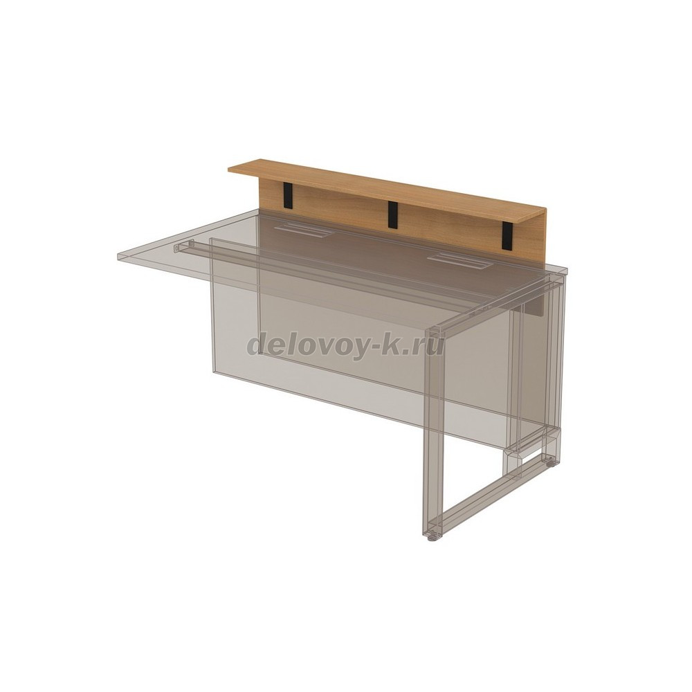 16НПК.014.1 Надставка президиум укороченная для стола переговоров (1300*200*400) фото