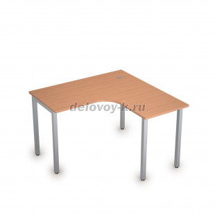 2М.129 Стол криволинейный правый на металлических опорах (1200*1200*750) рис3