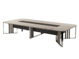 Z-201 Стол для переговоров на металлических опорах на 12 человек рис1