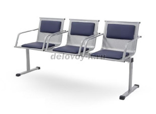 Секция на цельносварной раме Форум+ 3-местная рис1