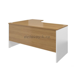 Стол эргономичный левый AL-1.6L  1580*1180*750мм (Дуб Наварра/Белый) рис2