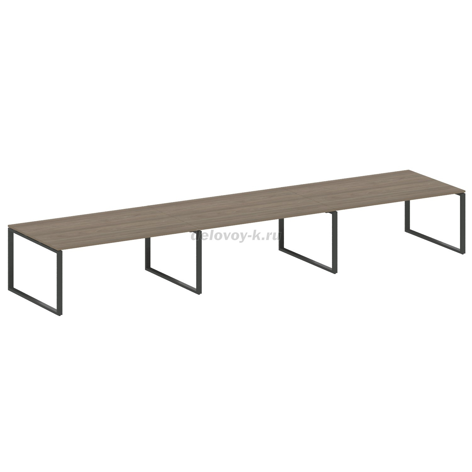 Переговорный стол (3 столешницы) на О-образном м/к 5400*1235*750  БО.ПРГ-3.5 фото