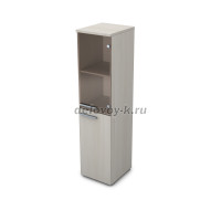 9П.004.6 Пенал со стеклом (400-450-1645) ivory рис3