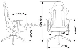 Кресло игровое ZOMBIE NEO экокожа рис2