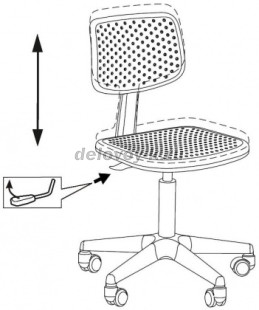 Кресло детское Бюрократ CH-200 белый пластик рис2