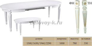 Стол «Алекс-1» лак рис2