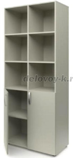 Шкаф для учебных пособий полуоткрытый с ячейками 800*420*1950 рис2