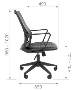 Кресло офисное CHAIRMAN 545 ЭКО без подголовника рис5