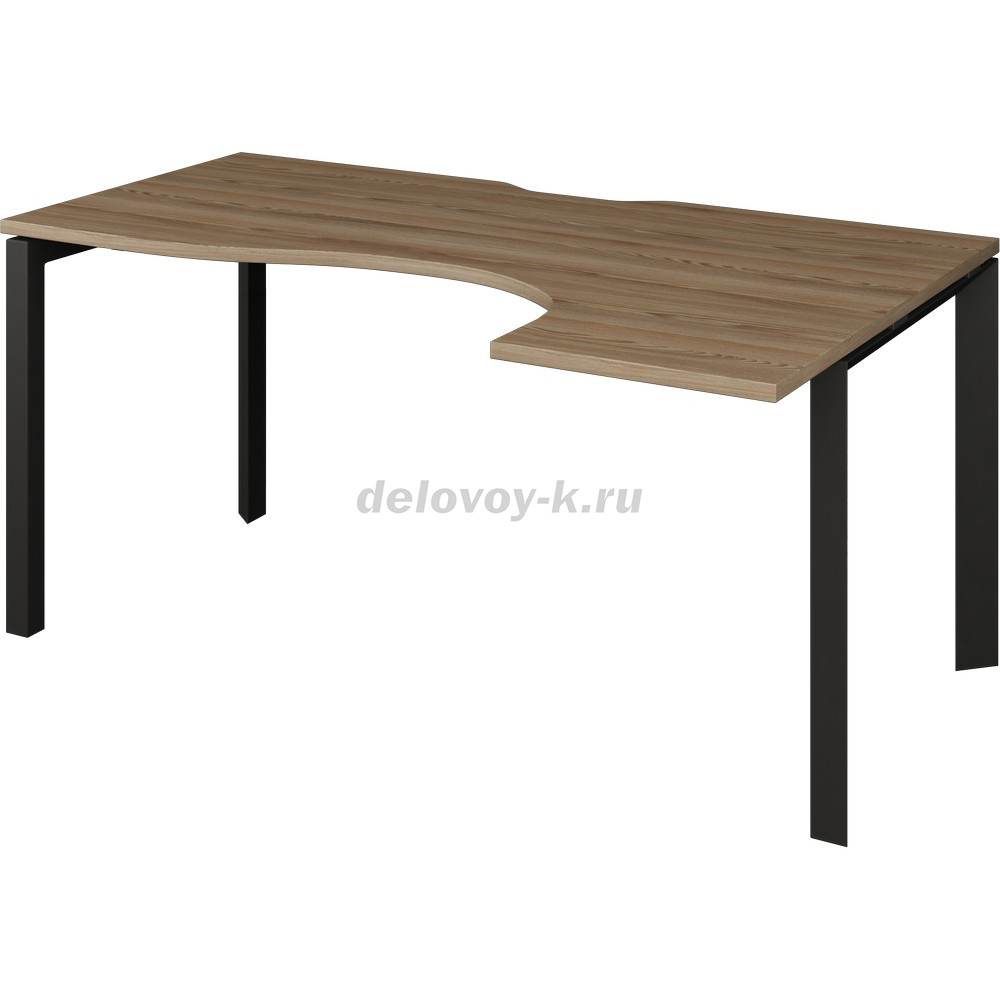 Стол эргономичный правый на металлокаркасе НТМП.П-060 ПР  1600*1100*750мм фото