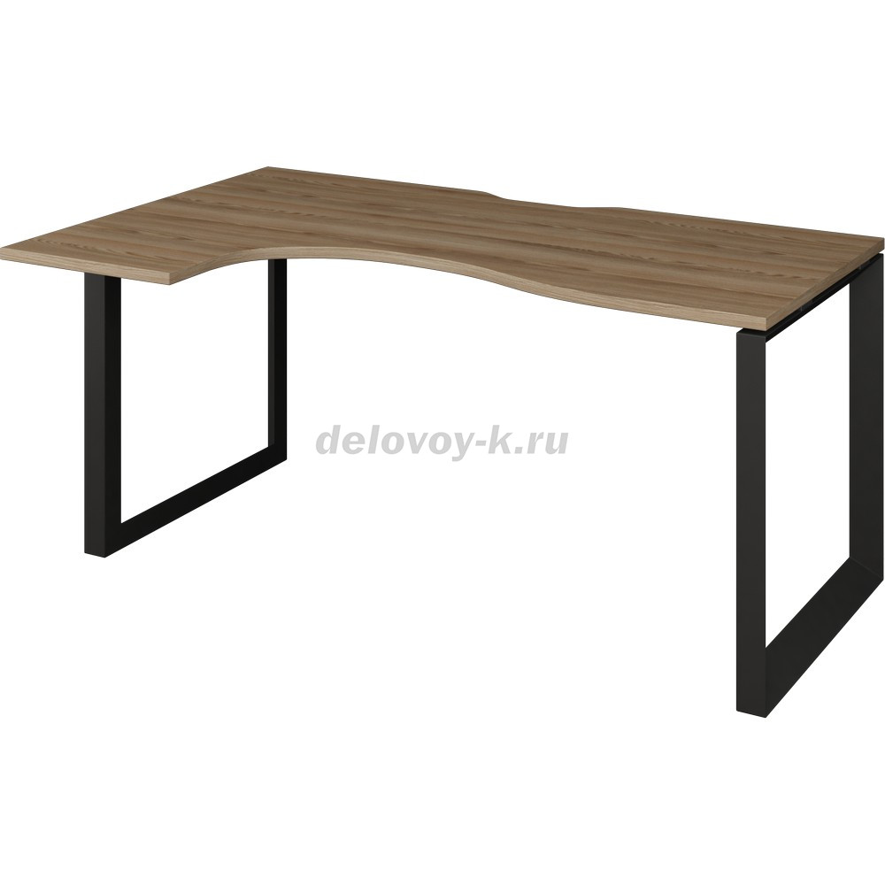 Стол эргономичный левый на металлокаркасе НТМП.О-040 ЛВ  1400*1100*750мм фото