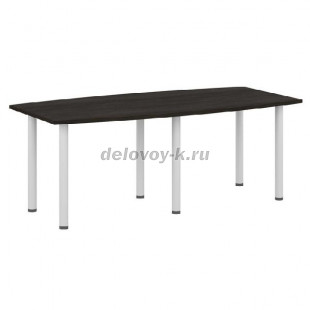 Стол для заседаний V-101 в комплекте с опорами эллипсовидными 50019 2000*1000*750 рис1