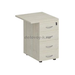 К.307 Тумба приставная 4-ящичная с замком 570*750*600 рис1