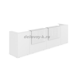 1КР-КЛ.202.1 Комплект Ресепшн с фартуком HPL 3854*749*1149 с подсветкой рис5