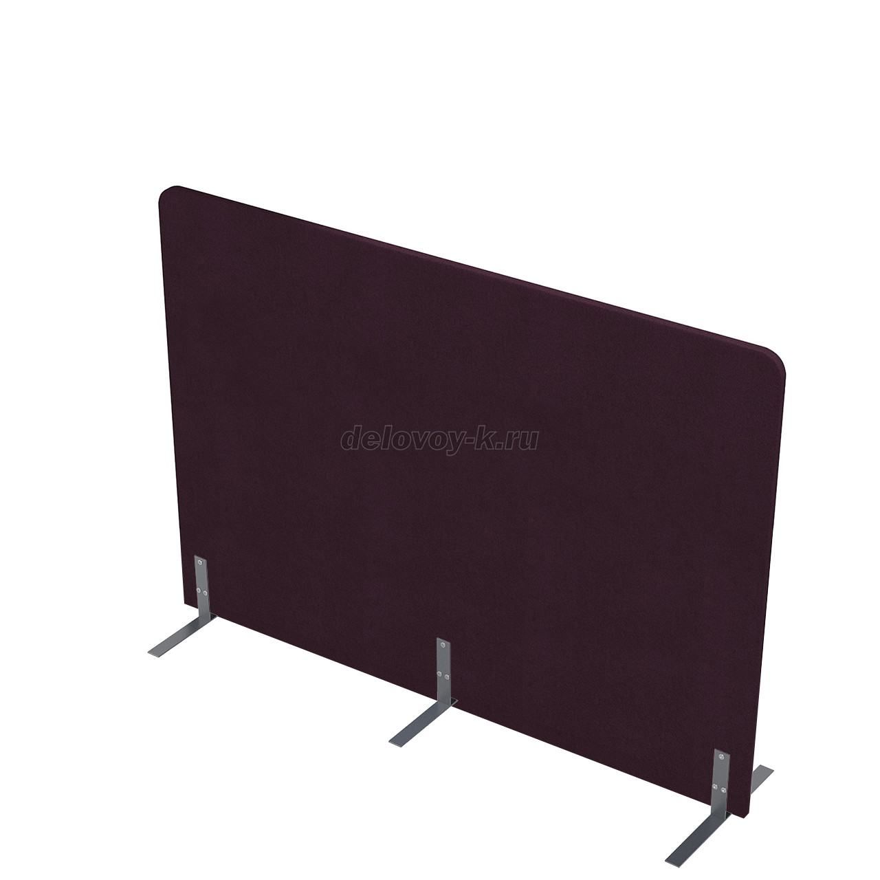 011.МПО.1612 Акустическая мобильная перегородка на стационарных опорах 1600*450*1200 фото