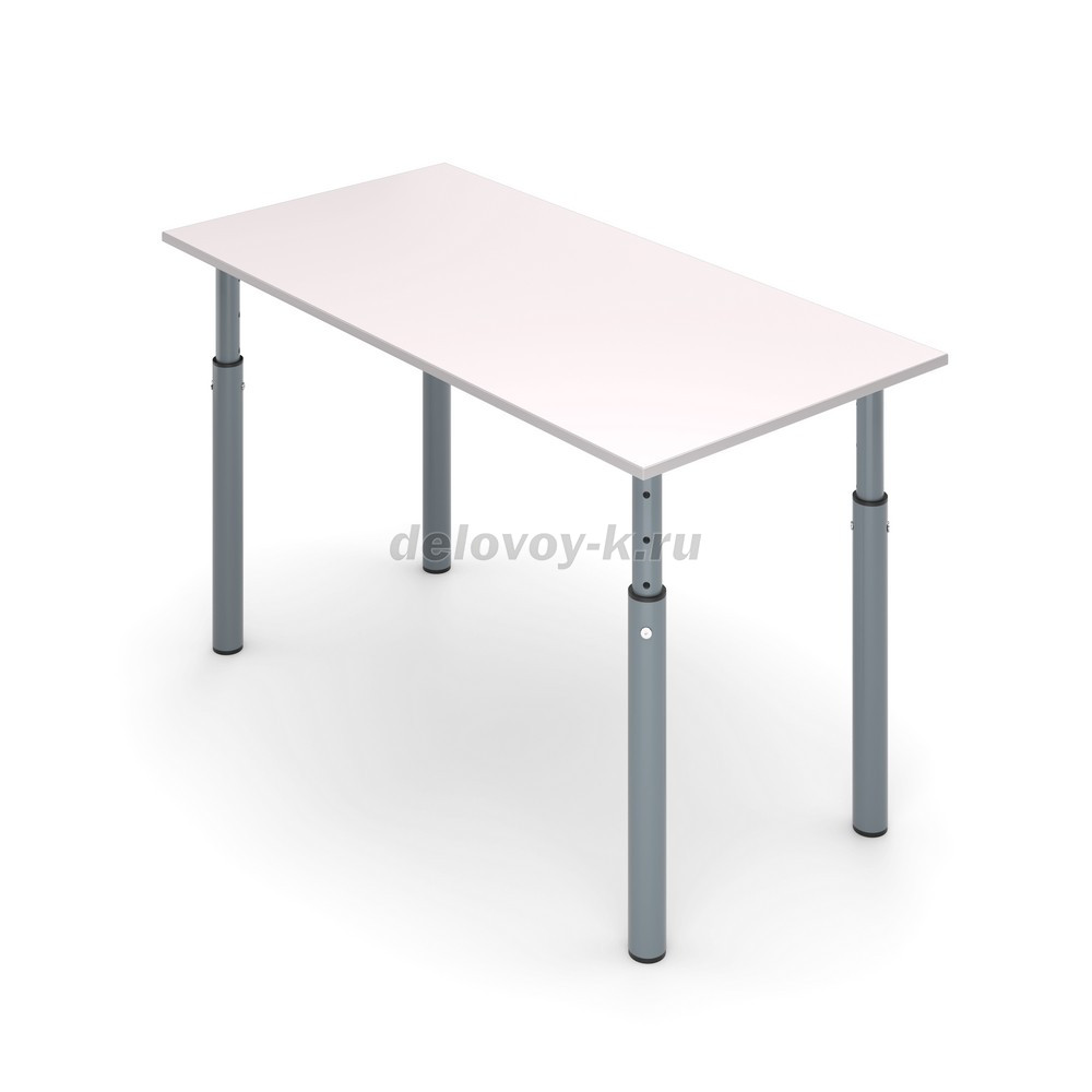 Стол ученический 2-местный на круглых опорах регулируемый МОДУЛЬ 1200*600*580-820 фото