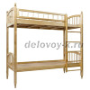 Кровать детская двухъярусная «Ангелина» (массив, лак) настил фанера 8 мм