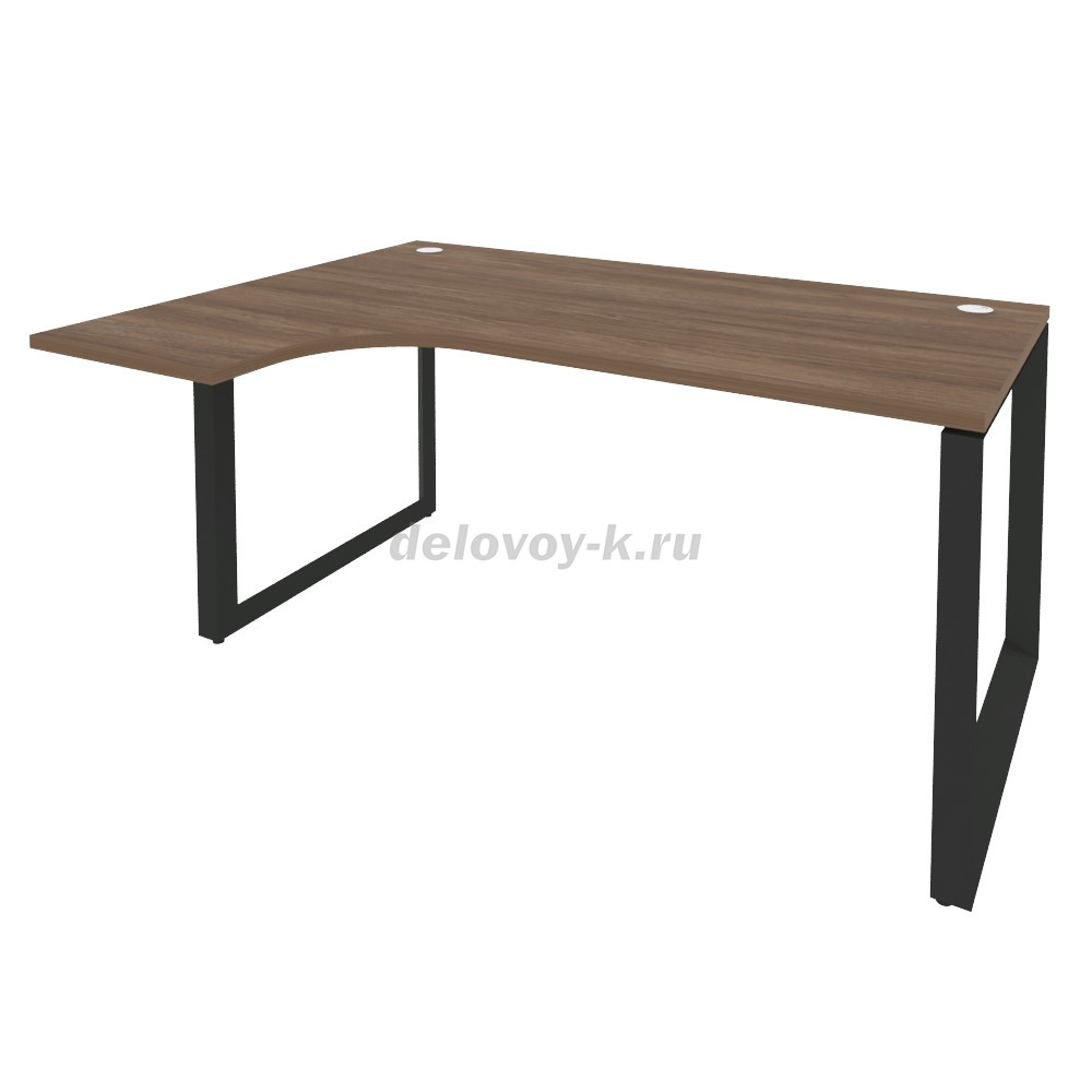 Стол эргономичный левый на О-образном м/к 1580*1180*750 O.MO-SA-4L фото