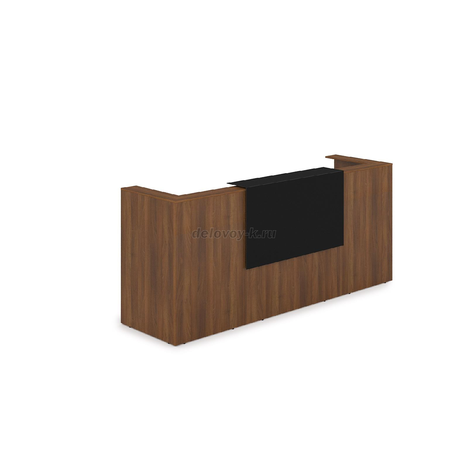 1КР-КЛ.201 Комплект Ресепшн с фартуком HPL 2654*749*1149 без подсветки фото