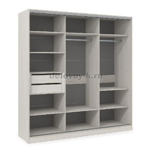 ШКЗЗЗ.24.5 Шкаф-купе 3-дверный Comfort (2398*600*2201) 3 зеркальные двери рис1