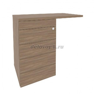 Тумба приставная (TIP-ON)  (универсальная л/пр) 842*460*750 O.TPU-4 TIP рис1