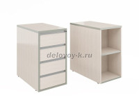 Тумба приставная (с полкой) с замком|сосна карелия рис1