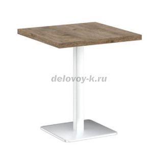 Стол для заседаний на металлической опоре V-103 700*700*760 (Дуб Самдал) рис1