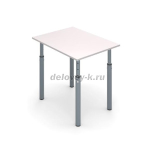Стол ученический 1-местный на круглых опорах регулируемый МОДУЛЬ 800*600*580-820 рис1