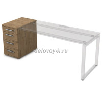 9Т.012 Тумба приставная с ящиками (450*800*750)|teakwood рис1