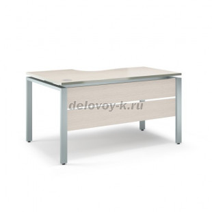 Стол письменный эргономичный с царгой на металлокаркасе V-1.5.2М_L 1400*700*750мм рис1
